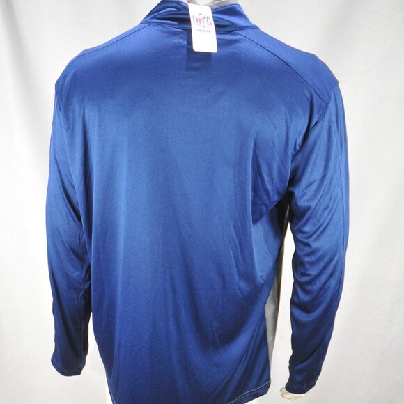 NFL Team Apparel Men's 2XL Patriots 1/4 Zip Officially Licensed L/S Blue NWT - Picture 2 of 2